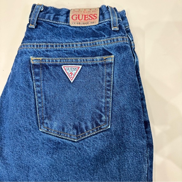 Vintage Guess High Rise Mom Jeans Tapered Leg Size 29 Waist - Picture 4 of 10